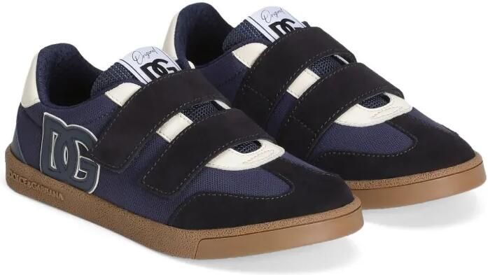 Dolce & Gabbana Kids Sneakers met logopatch Blauw