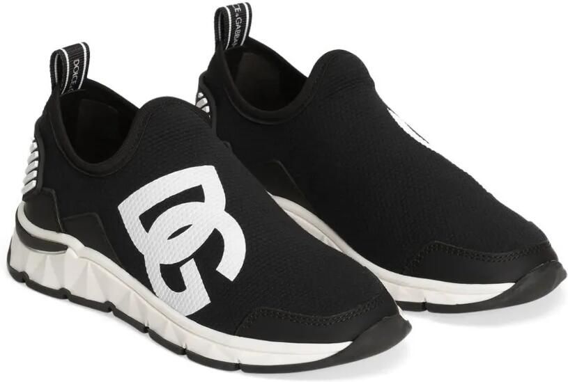 Dolce & Gabbana Kids Sneakers met logoprint Zwart