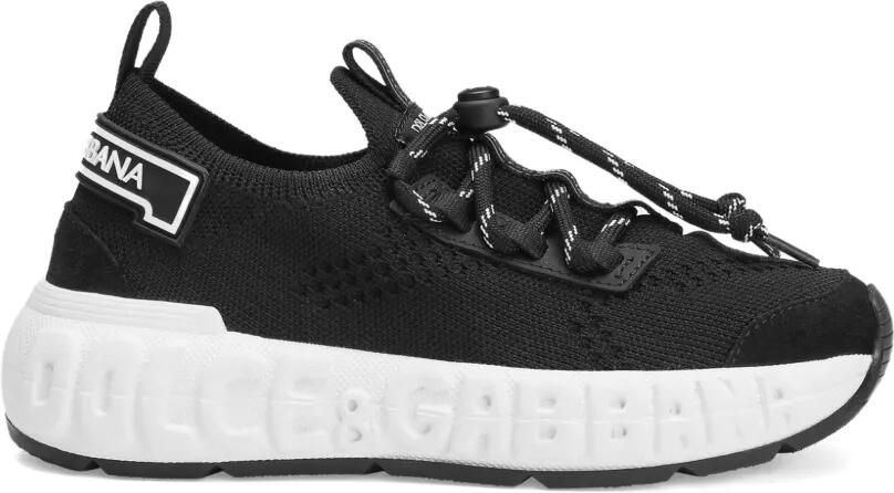 Dolce & Gabbana Kids Sneakers met mesh vlak Zwart