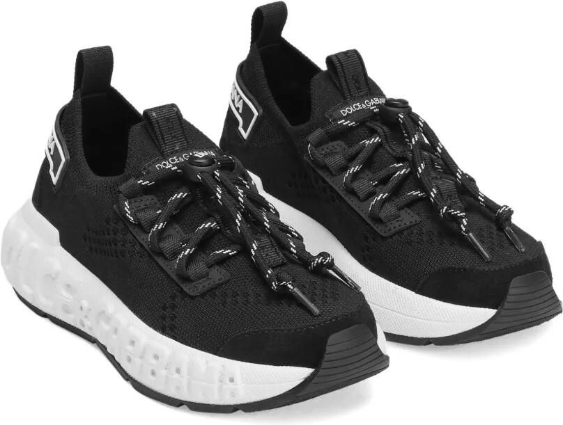 Dolce & Gabbana Kids Sneakers met mesh vlak Zwart - Foto 3