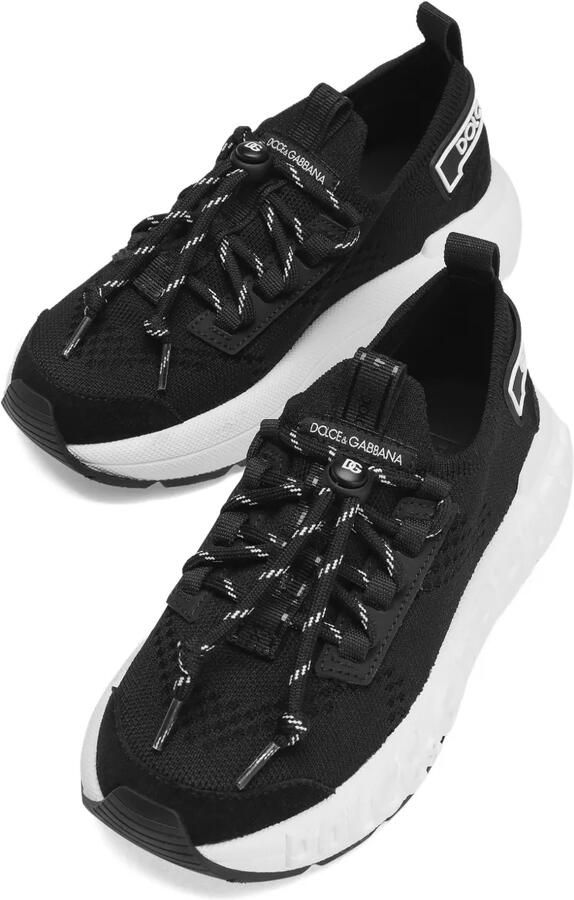 Dolce & Gabbana Kids Sneakers met mesh vlak Zwart - Foto 2