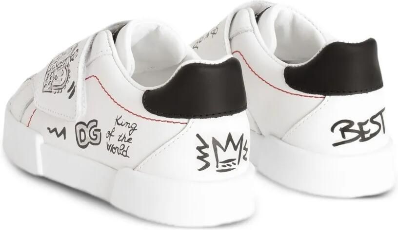 Dolce & Gabbana Kids Sneakers met print Wit