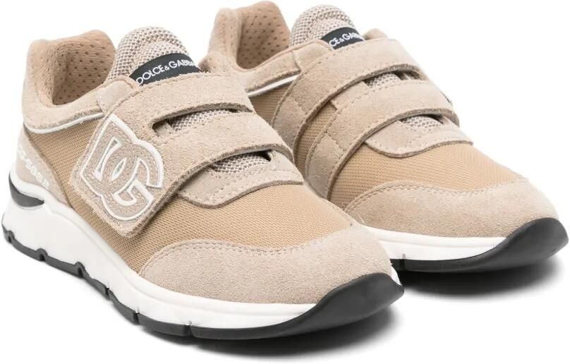 Dolce & Gabbana Kids Sneakers verfraaid met logo Beige
