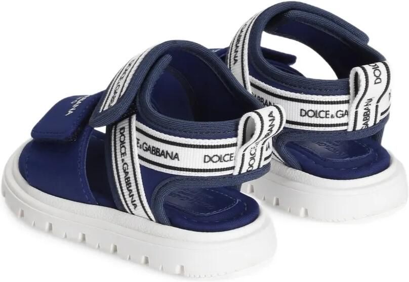 Dolce & Gabbana Kids Stoffen sandalen Blauw - Foto 3