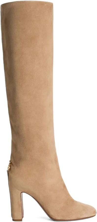 Dolce & Gabbana Laarzen met blokhak Beige
