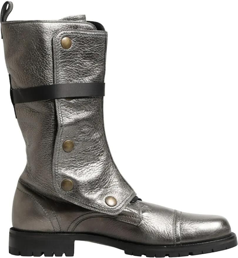 Dolce & Gabbana Laarzen met metallic-effect en gesp Zilver