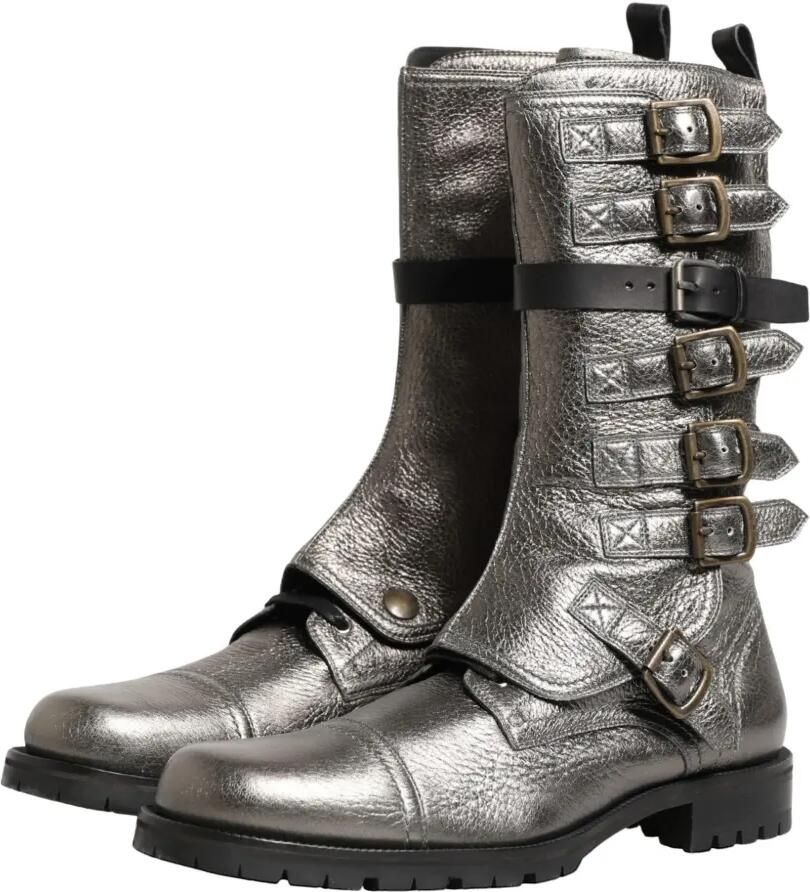 Dolce & Gabbana Laarzen met metallic-effect en gesp Zilver - Foto 2