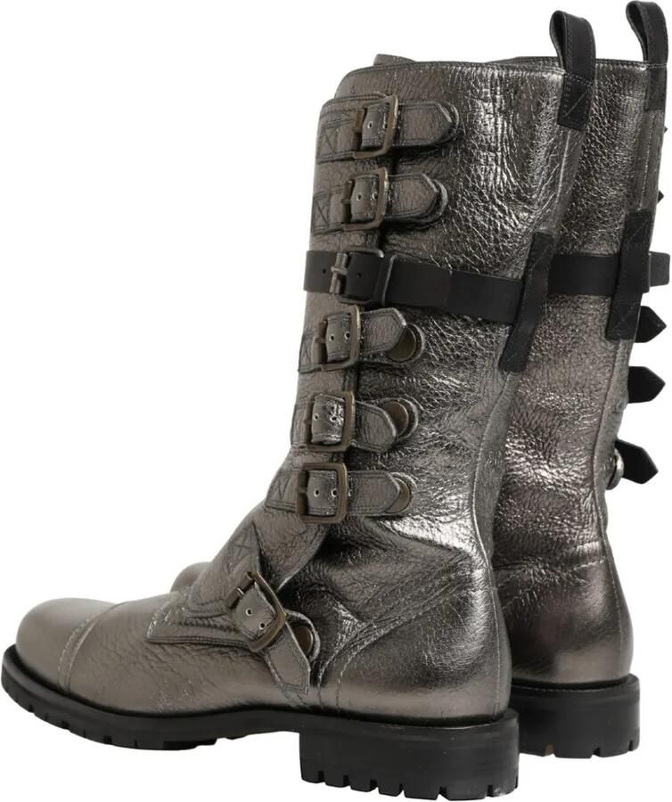 Dolce & Gabbana Laarzen met metallic-effect en gesp Zilver - Foto 4
