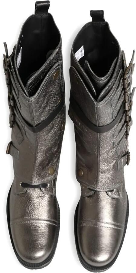 Dolce & Gabbana Laarzen met metallic-effect en gesp Zilver - Foto 5