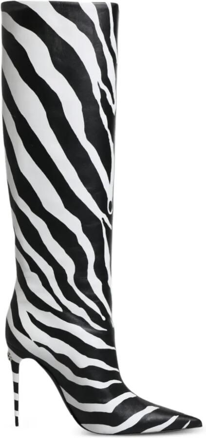 Dolce & Gabbana Laarzen met zebraprint Zwart