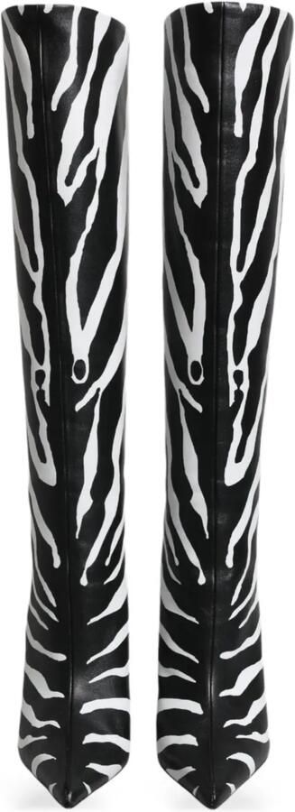 Dolce & Gabbana Laarzen met zebraprint Zwart - Foto 5
