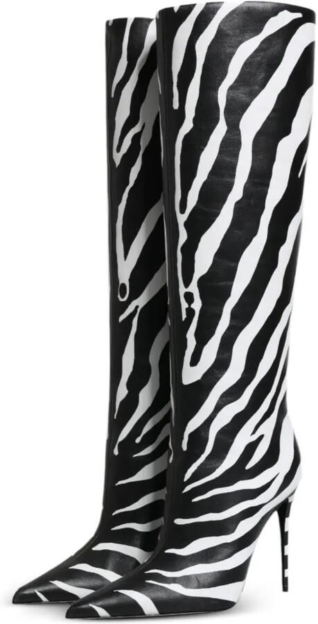 Dolce & Gabbana Laarzen met zebraprint Zwart - Foto 3