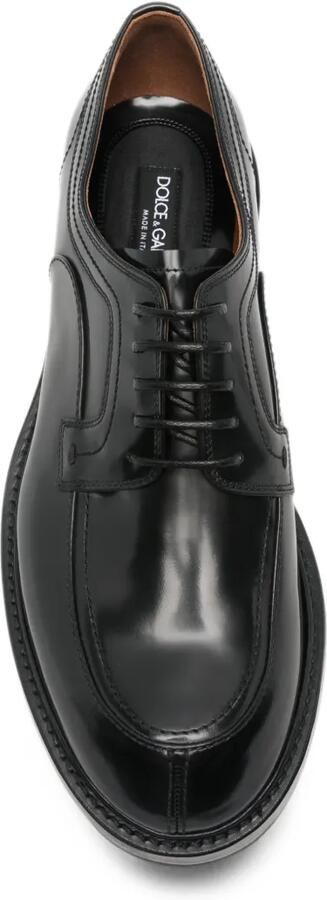 Dolce & Gabbana lace-up leather Derby shoes Zwart - Foto 4
