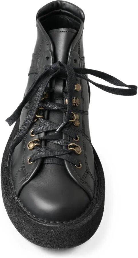 Dolce & Gabbana lace-up leather sneakers Zwart - Foto 4