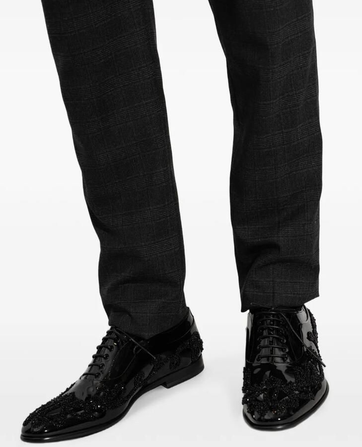Dolce & Gabbana Lakleren Oxford schoenen verfraaid met kralen Zwart - Foto 4