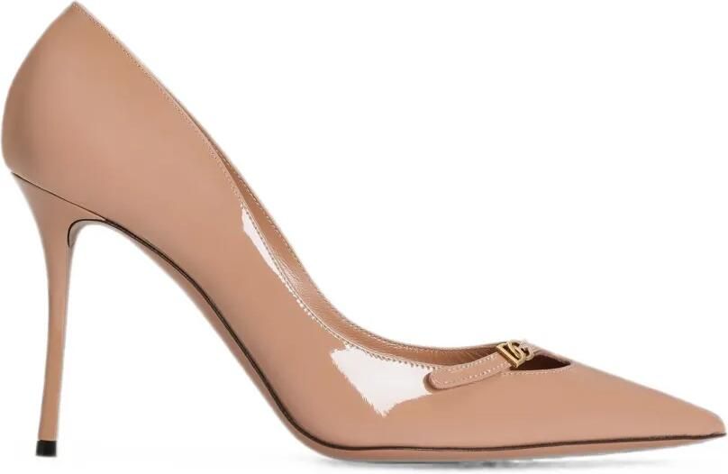 Dolce & Gabbana Lakleren pumps Beige