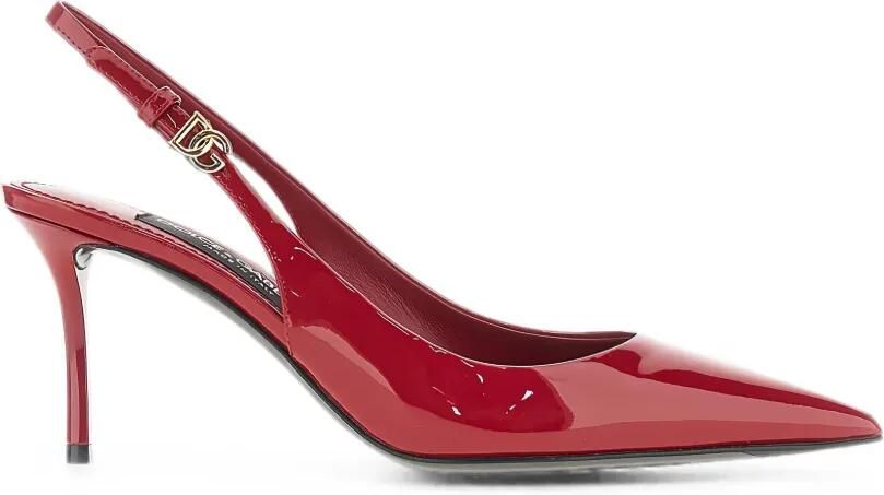 Dolce & Gabbana Lakleren pumps met puntige neus Rood