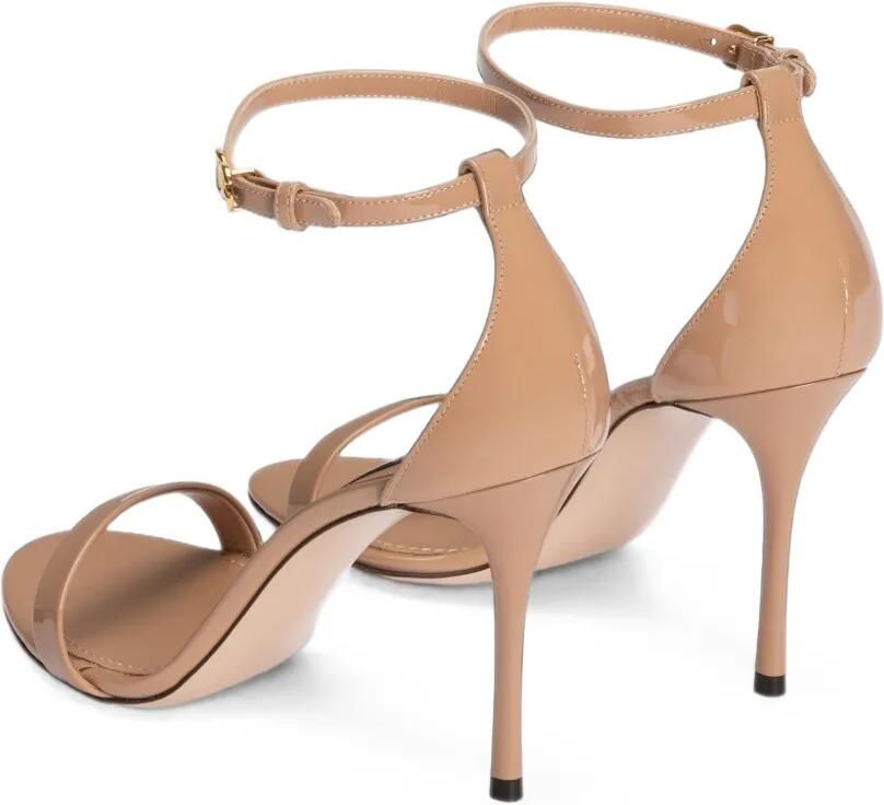 Dolce & Gabbana Lakleren sandalen Beige - Foto 3