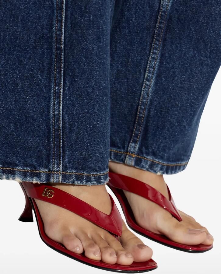 Dolce & Gabbana Claudia lakleren sandalen Rood - Foto 2