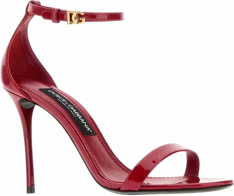 Dolce & Gabbana Lakleren sandalen met logoplakkaat Rood - Foto 2