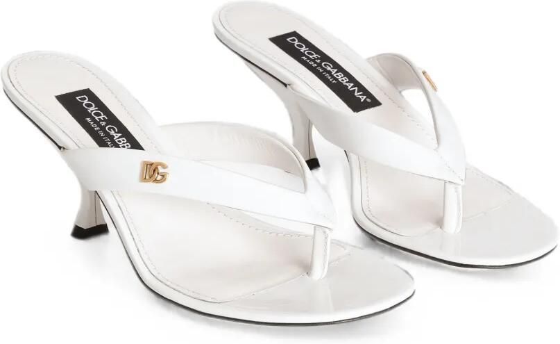 Dolce & Gabbana Lakleren sandalen Wit - Foto 2