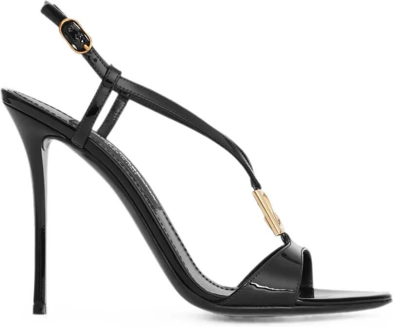 Dolce & Gabbana Lakleren sandalen Zwart