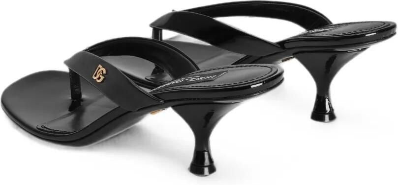 Dolce & Gabbana Lakleren sandalen Zwart - Foto 3