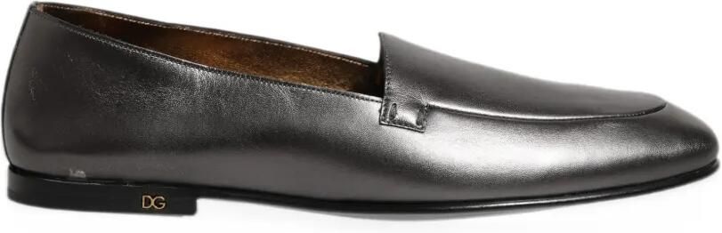 Dolce & Gabbana leather loafers Grijs