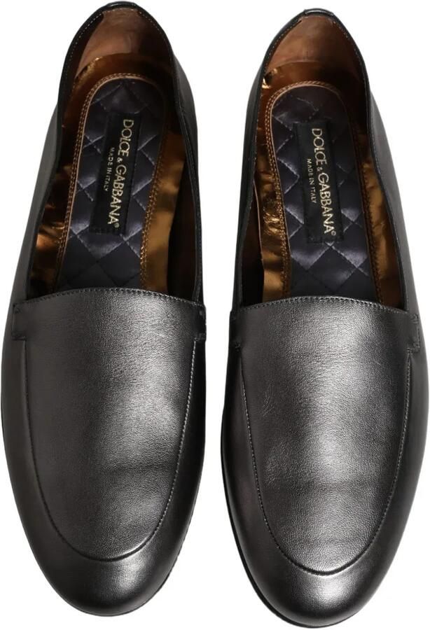 Dolce & Gabbana leather loafers Grijs - Foto 4