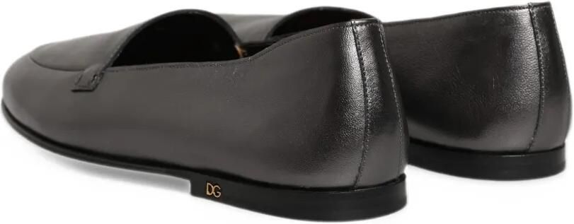 Dolce & Gabbana leather loafers Zilver - Foto 5