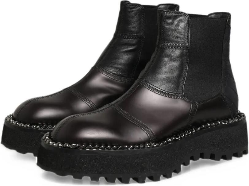 Dolce & Gabbana leather panelled chelsea boots Zwart - Foto 5