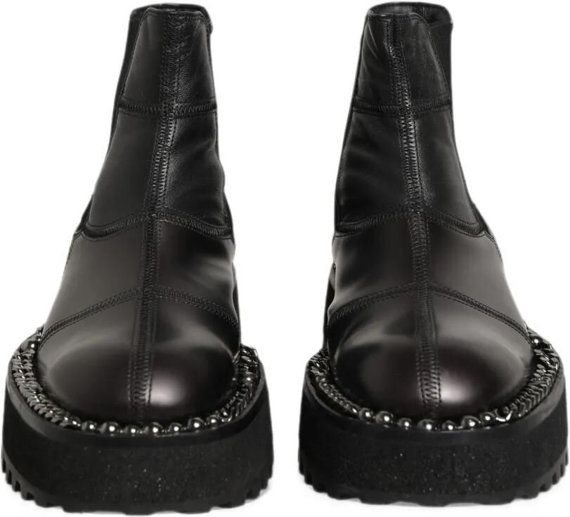 Dolce & Gabbana leather panelled chelsea boots Zwart - Foto 2