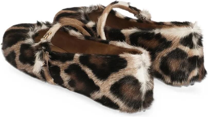 Dolce & Gabbana Leo leren ballerina's Beige - Foto 3