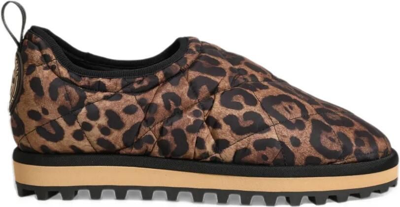 Dolce & Gabbana leopard-print quilted sneakers Bruin
