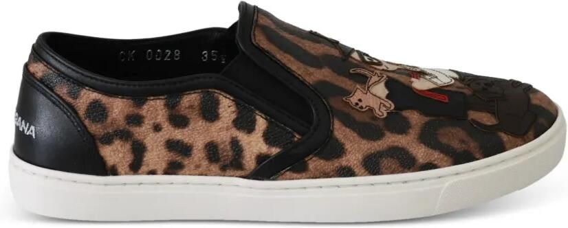 Dolce & Gabbana leopard-print sneakers Bruin