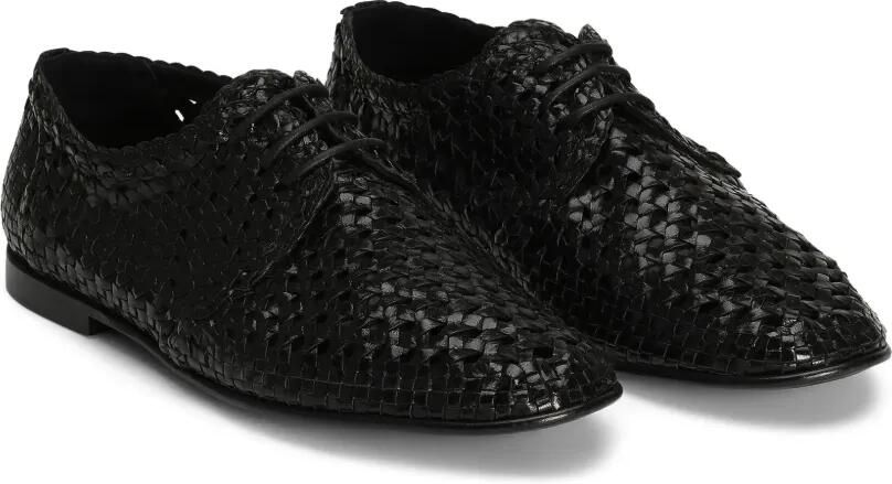 Dolce & Gabbana Leren derby schoenen Zwart - Foto 4