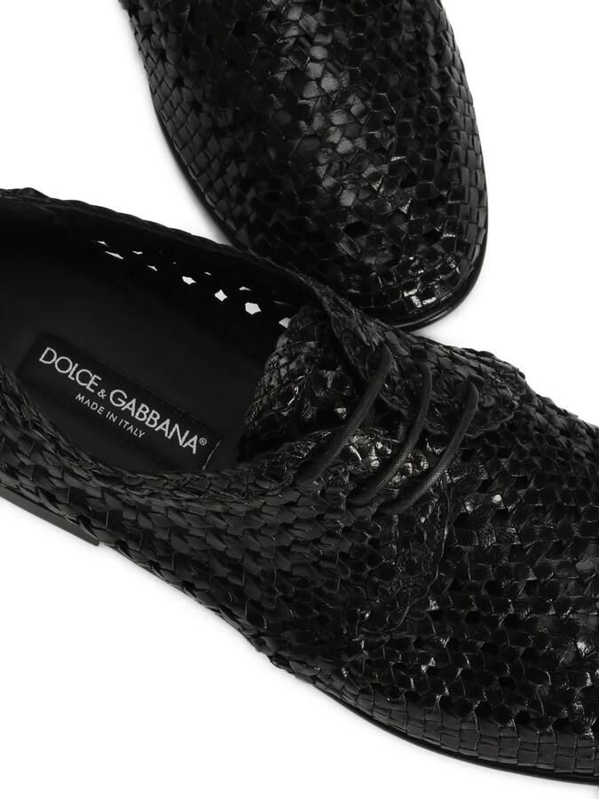 Dolce & Gabbana Leren derby schoenen Zwart - Foto 2