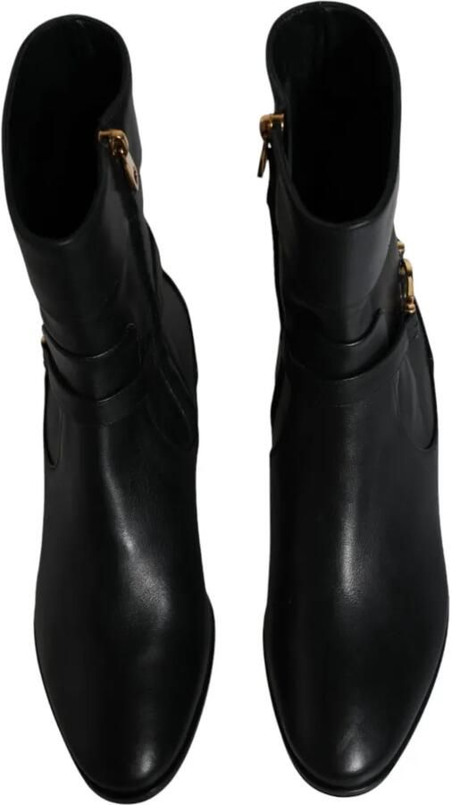 Dolce & Gabbana Leren enkellaarzen Zwart - Foto 5