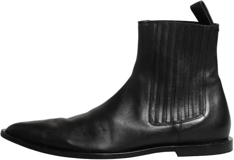 Dolce & Gabbana Leren enkellaarzen Zwart - Foto 5