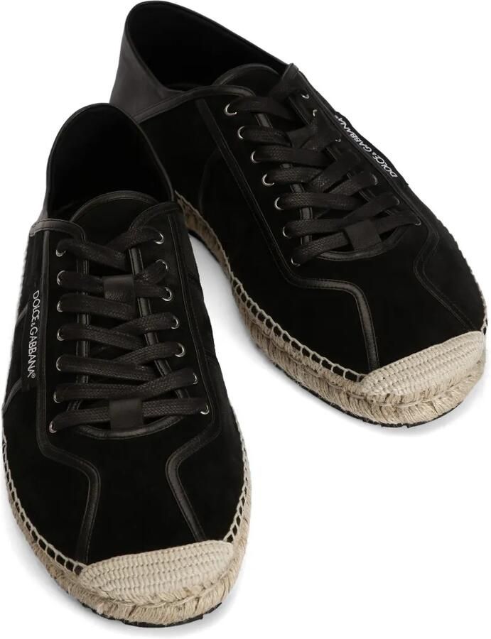 Dolce & Gabbana Leren espadrilles Zwart - Foto 3