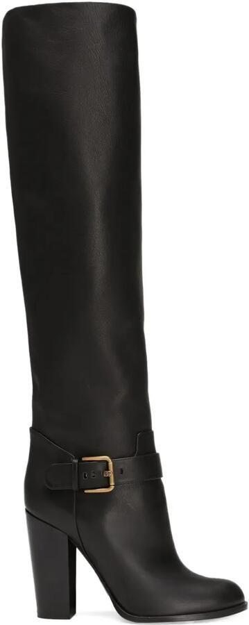 Dolce & Gabbana Leren laarzen Zwart
