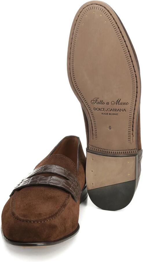 Dolce & Gabbana Leren loafers Bruin