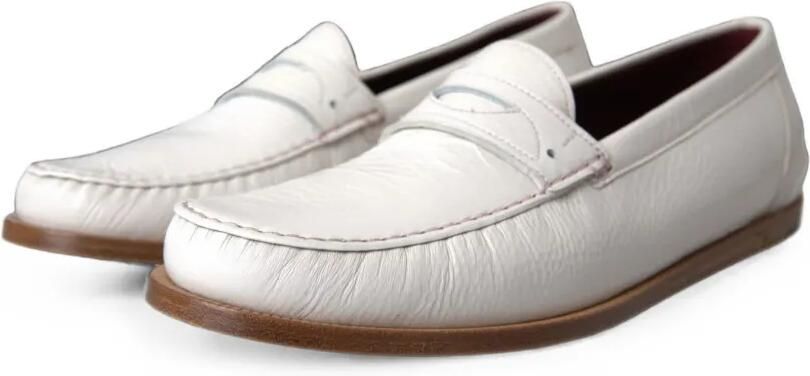 Dolce & Gabbana Leren loafers Wit - Foto 3