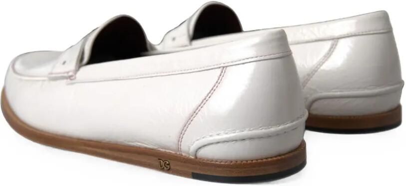 Dolce & Gabbana Leren loafers Wit - Foto 4