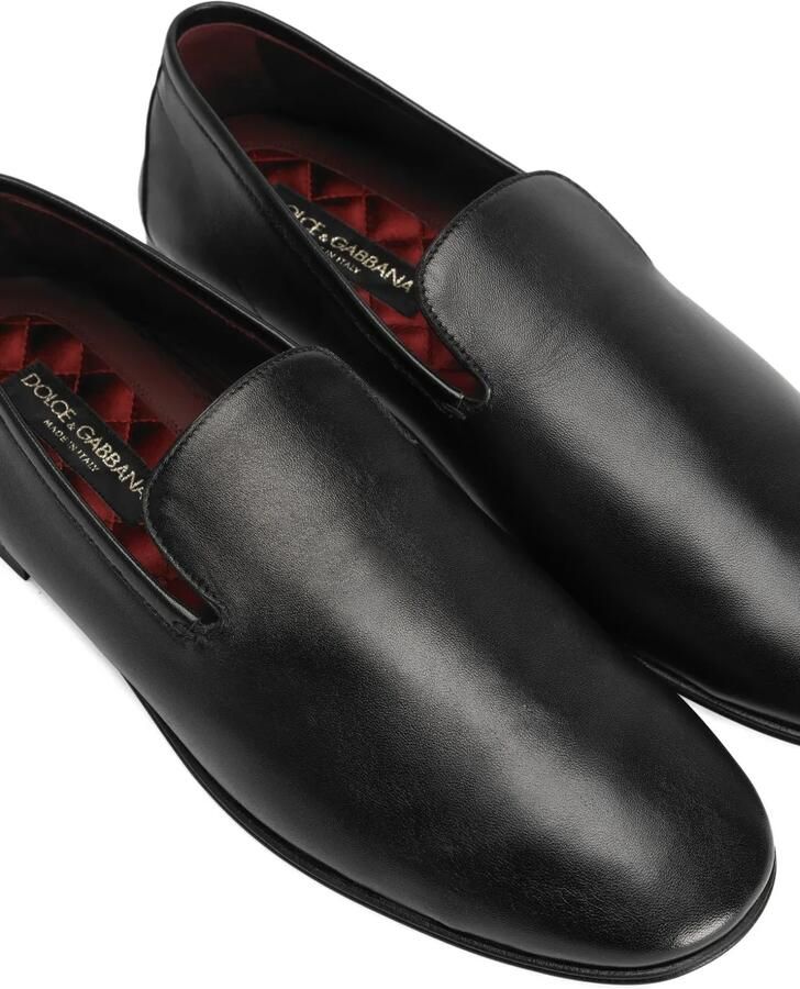 Dolce & Gabbana Leren loafers Zwart