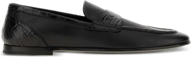 Dolce & Gabbana Leren loafers Zwart