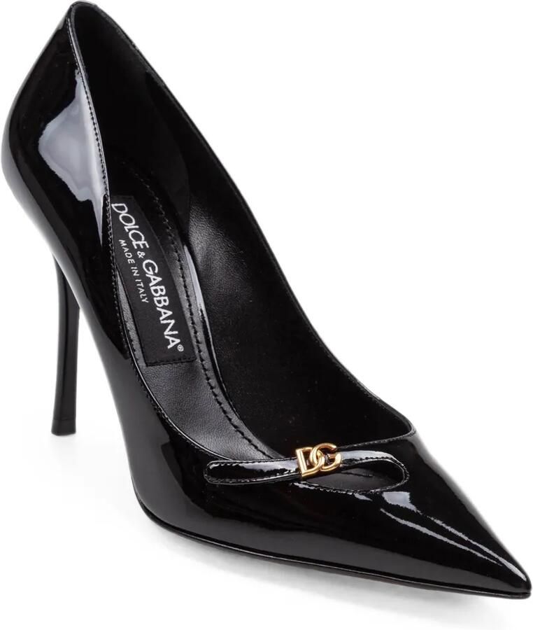 Dolce & Gabbana Leren pumps met DG-logo Zwart - Foto 2