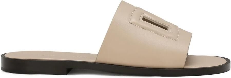 Dolce & Gabbana Leren sandalen Beige