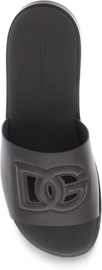 Dolce & Gabbana Leren sandalen Bruin - Foto 2