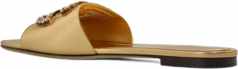 Dolce & Gabbana Leren sandalen Goud - Foto 4